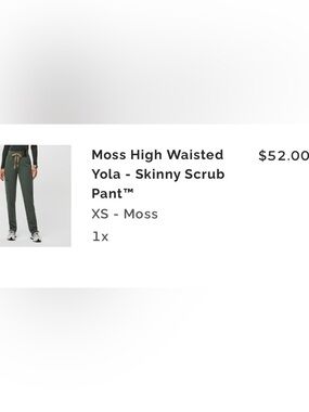 Figs Moss High-Waisted Skinny Scrub Pant
